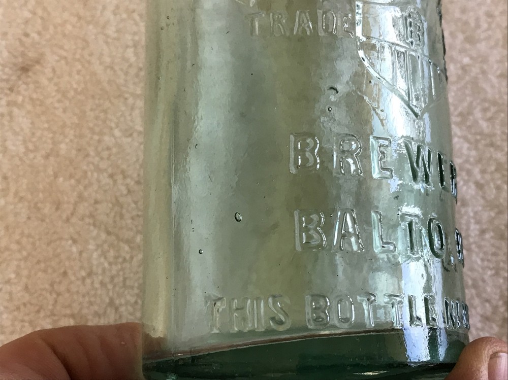 FRED BAUERNSCHMIDT AMERICAN BREWERY EMBOSSED BOTTLE, BALTIMORE MD.