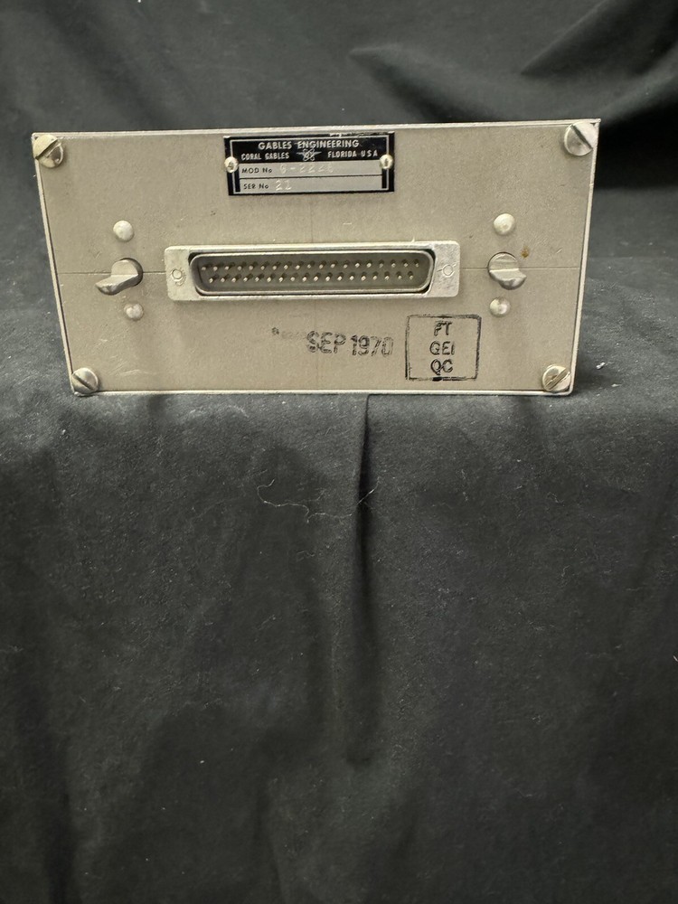 Radar Control Panel; G-2228; 21; REPAIRED