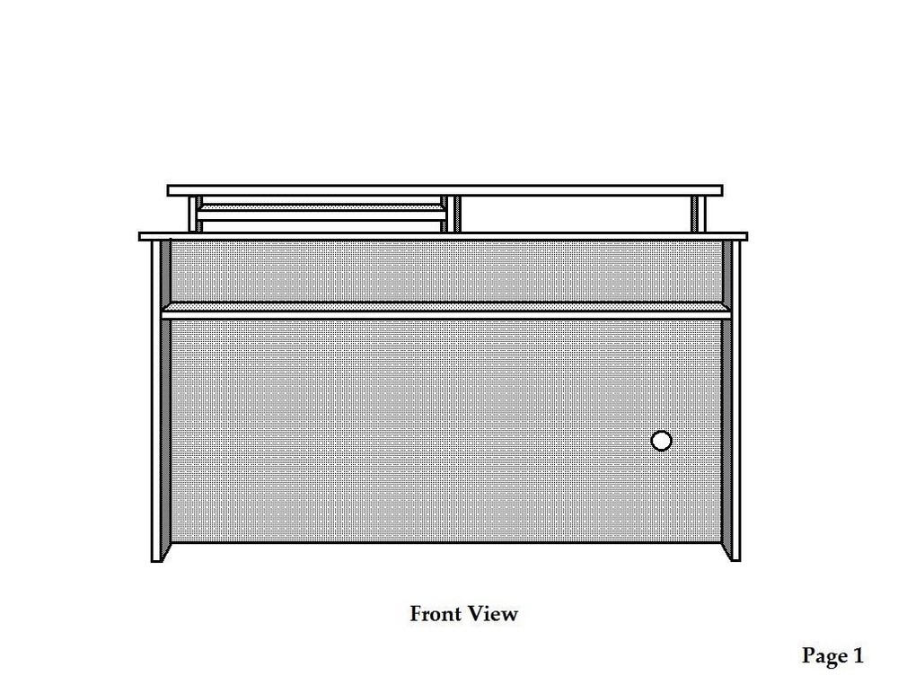 Studio Desk Plans (Plans To Build Only)
