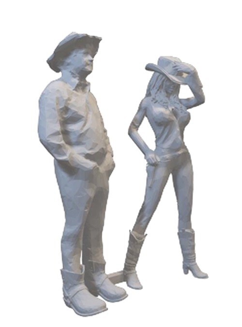 Resin Printed Old West Figures