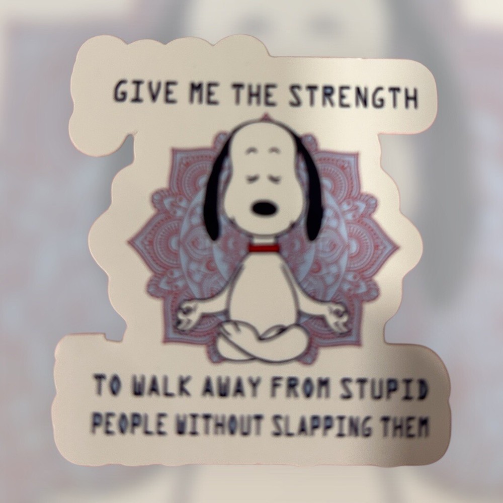 Namaste Snoopy Sticker