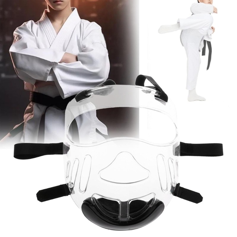 Taekwondo Face Shield Protective Mask Head Protector for Boxing Training