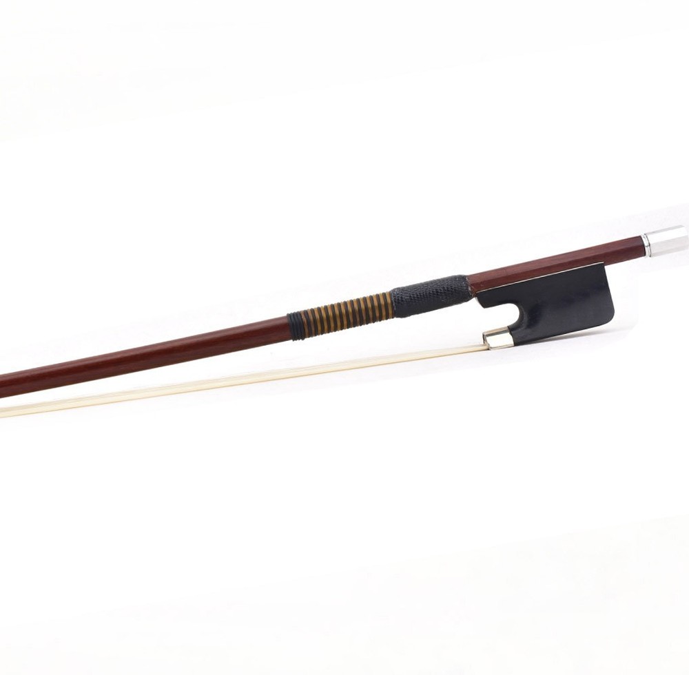 D.PECCATTE Copy Master Antique Pernambuco Cello Bow 4/4 Ebony No eye Silver 81g