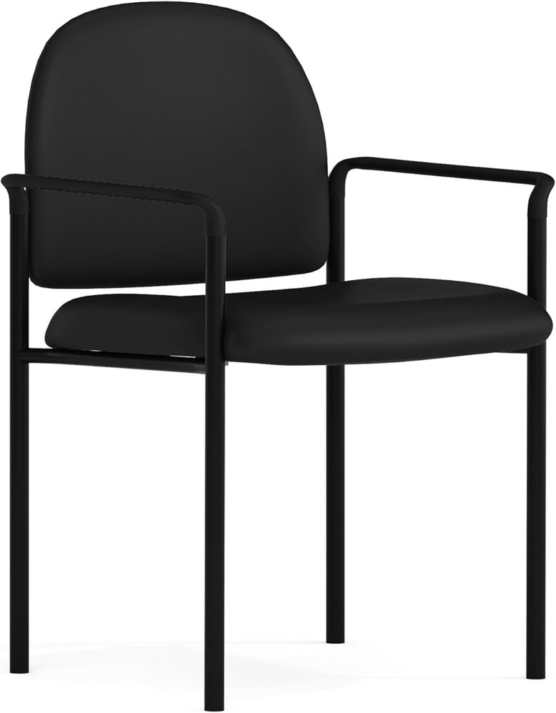 Versatile Padded Side Reception Chair, Stackable & Durable - Perfect for Offices