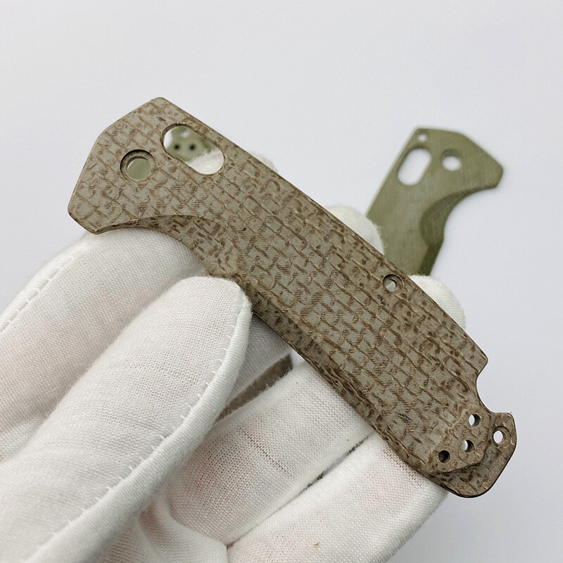 2PC Replacement Handle Custom Micarta Blade Scale For Benchmade North Fork Knife