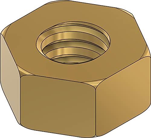 00-90 Thread Hex Nut Brass