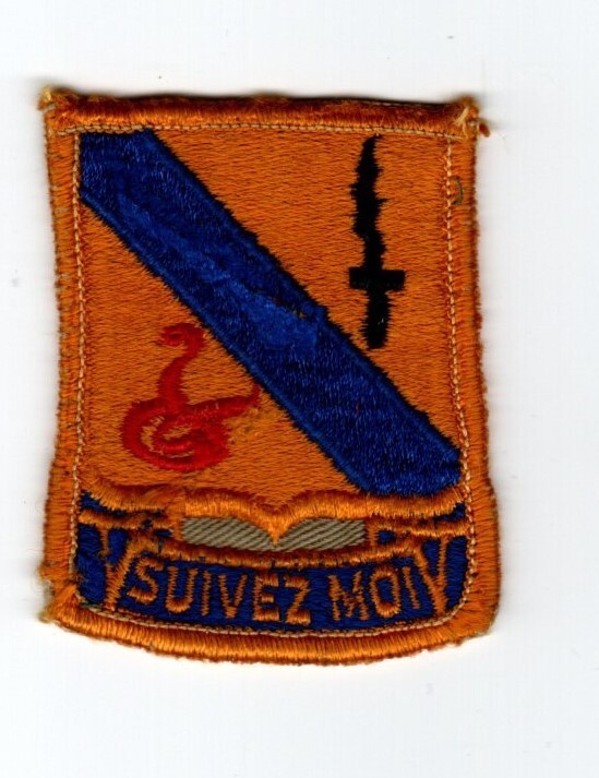 14th Armored Cavalry Regiment "Suivez Moi" patch.