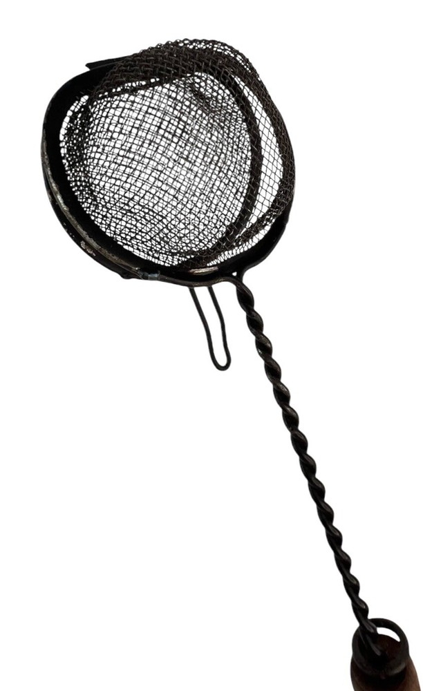 Kitchen Strainer Primitive Long Handle Double Side Soap Sieve Spice Steeper