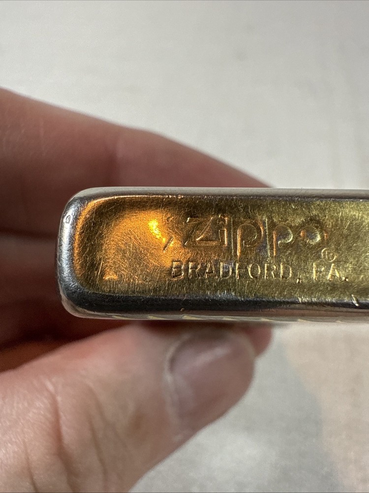 Vintage Pre-Owned Zippo Cigarette Lighter Plain Gold Tone
