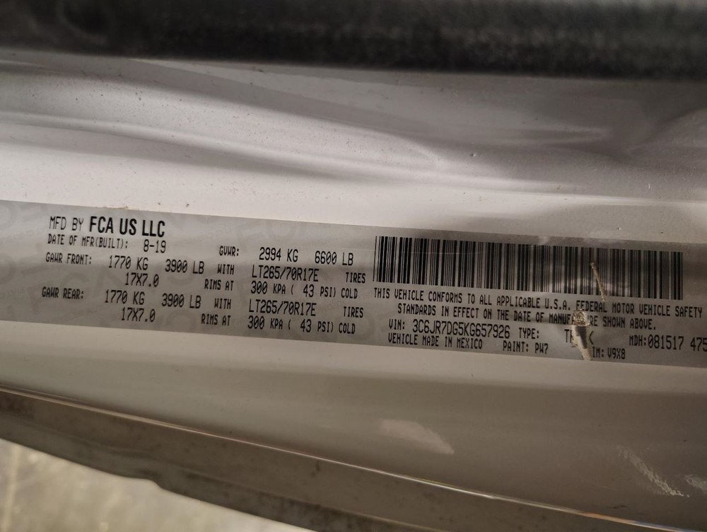 TDODR1500 2019 Headrest 1533217