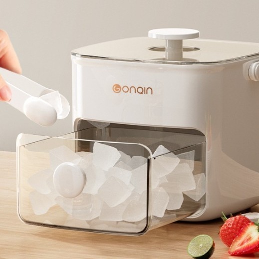 Ice Cube Tray with Lid & Bin Ice Maker