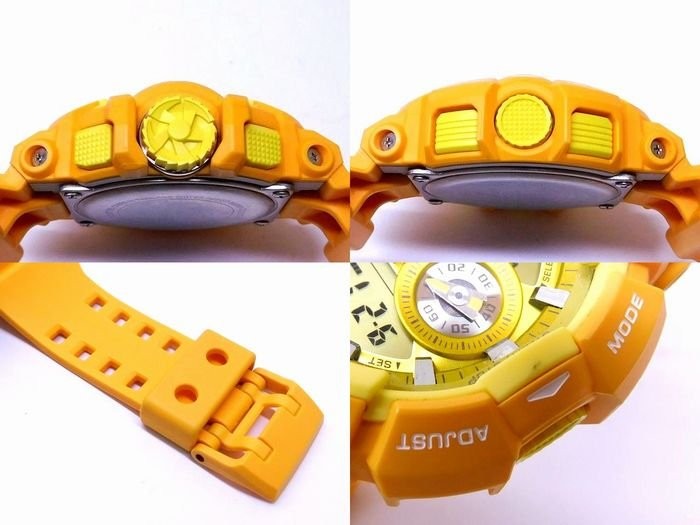Excellent Condition CASIO GA 400A Watch G SHOCK G Shock Rotary Switch Matte Yell