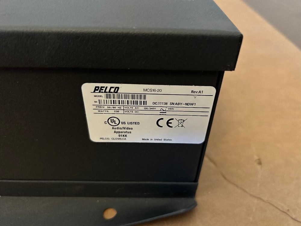 Pelco MCS16-20 Master Power Supply Unused