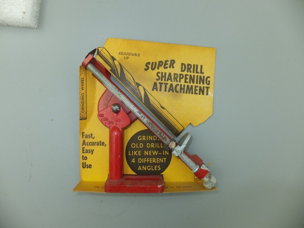 vintage super drill sharping attachment