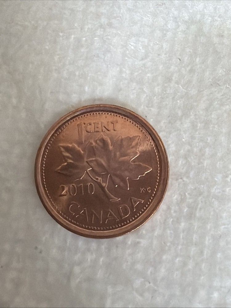 2010 Canada 1 Cent Logo AU/BU