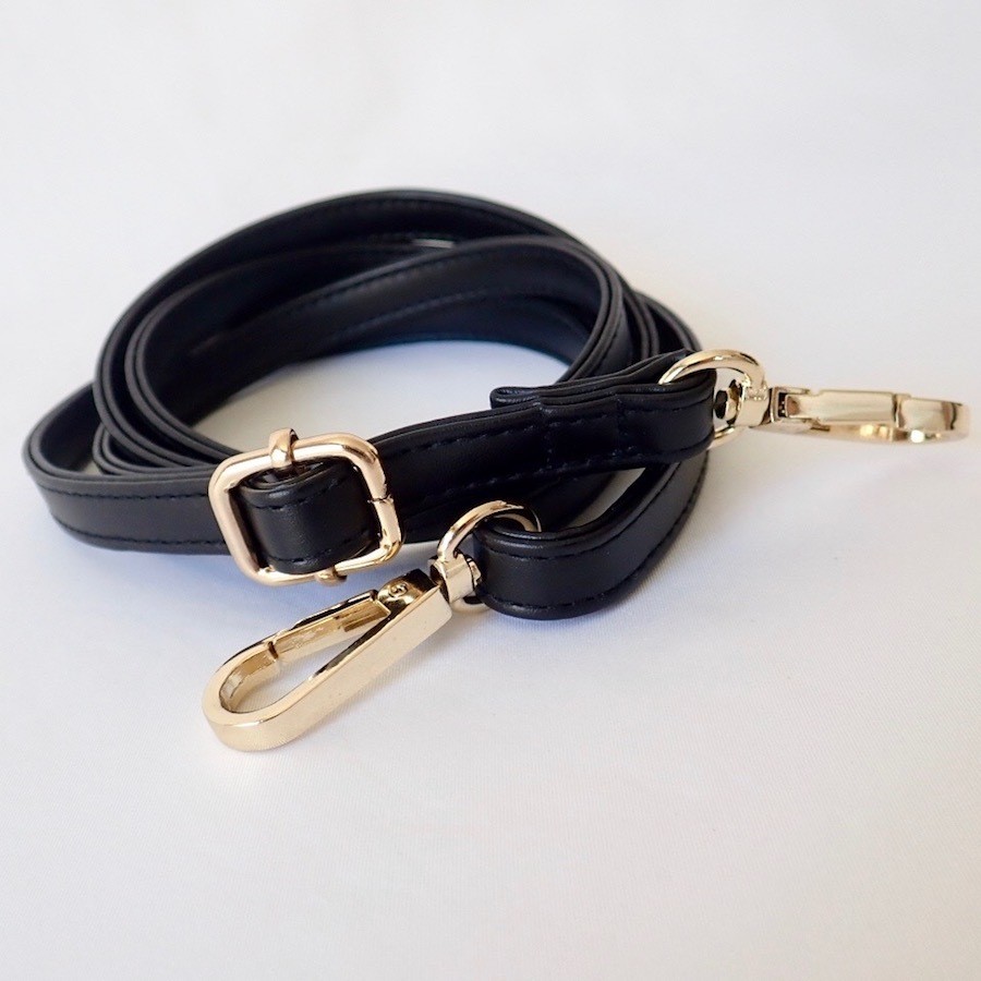 Free Shipping Shoulder Strap (Black) Cotton Raffia