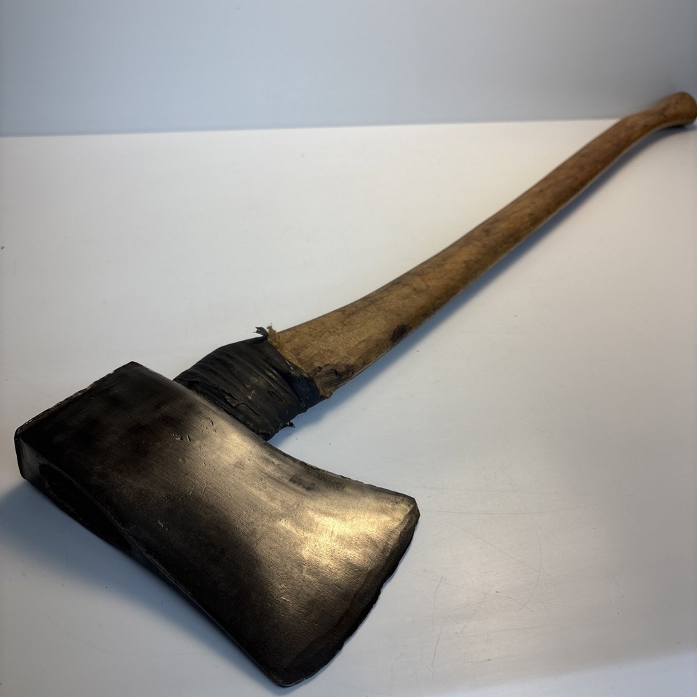 Vintage Unmarked Axe 36” Handle 4.5” Edge Wood Handle