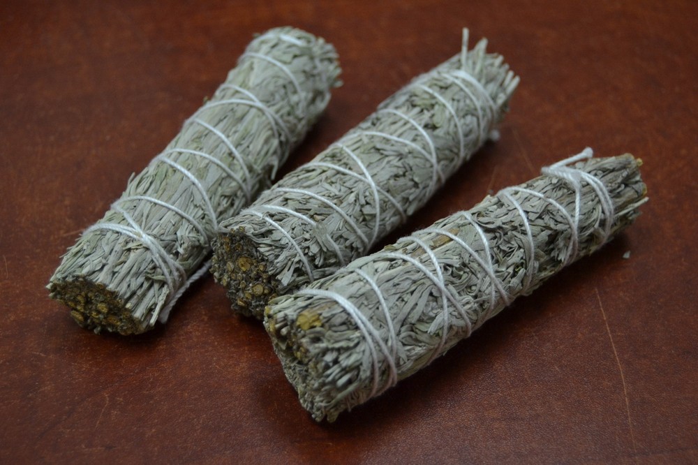 3 PCS BLUE SAGE BUNDLE SMUDGE INCENSE 4 1/2"