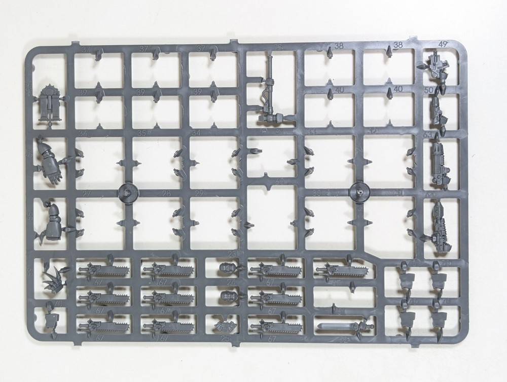 Space Marines Assault Squad Sprue Partial Incomplete 40k