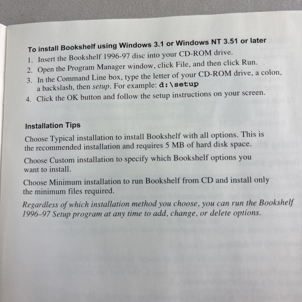 Microsoft Bookshelf 1996-97 Edition CD -ROM Multimedia Reference Library