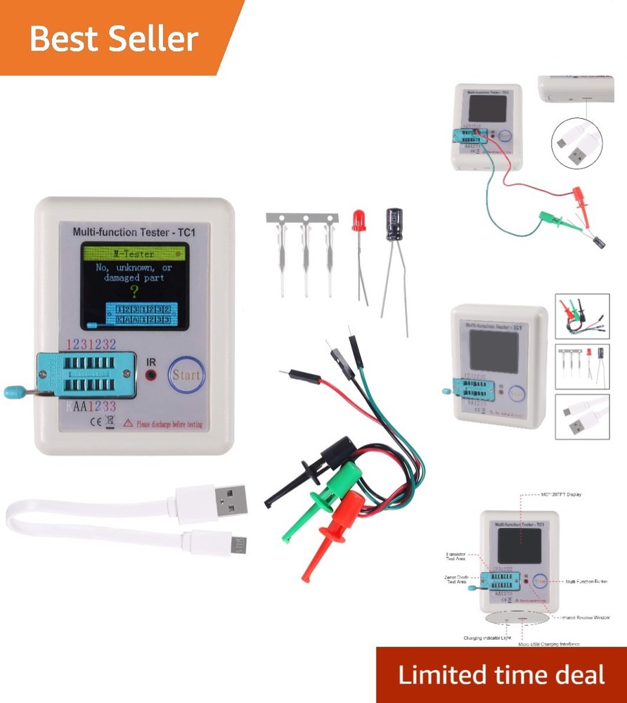 LCR-TC1 Colorful Display Pocketable Multifunctional TFT Backlight Transistor ...