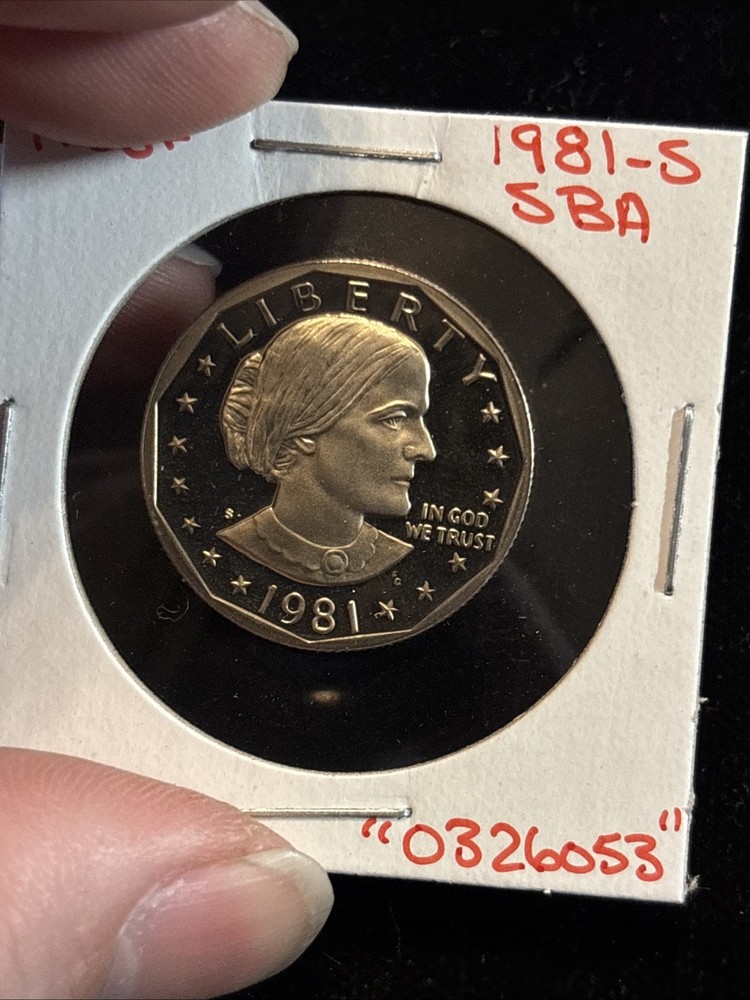 1981 S Susan B Anthony Dollar Proof “0326053” SBA $1