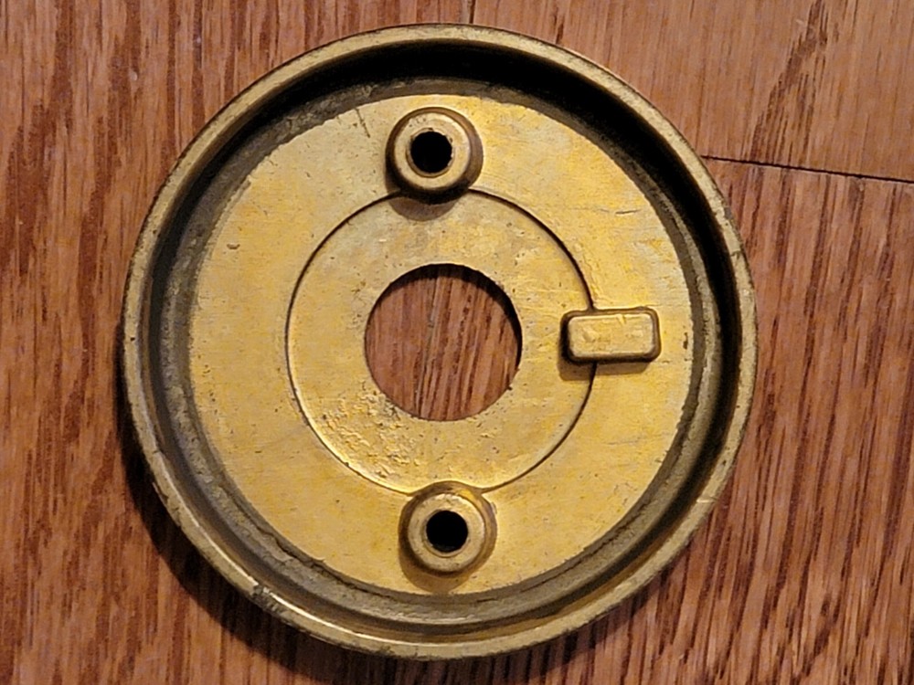 Heavy Duty Solid Brass Rosette Privacy Function 2.75" Diameter ONE PIECE BM-8873