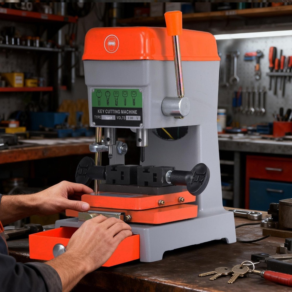 Upgrade Vertical Cutter Cutting Machine Duplicating Machine for Hardware Store