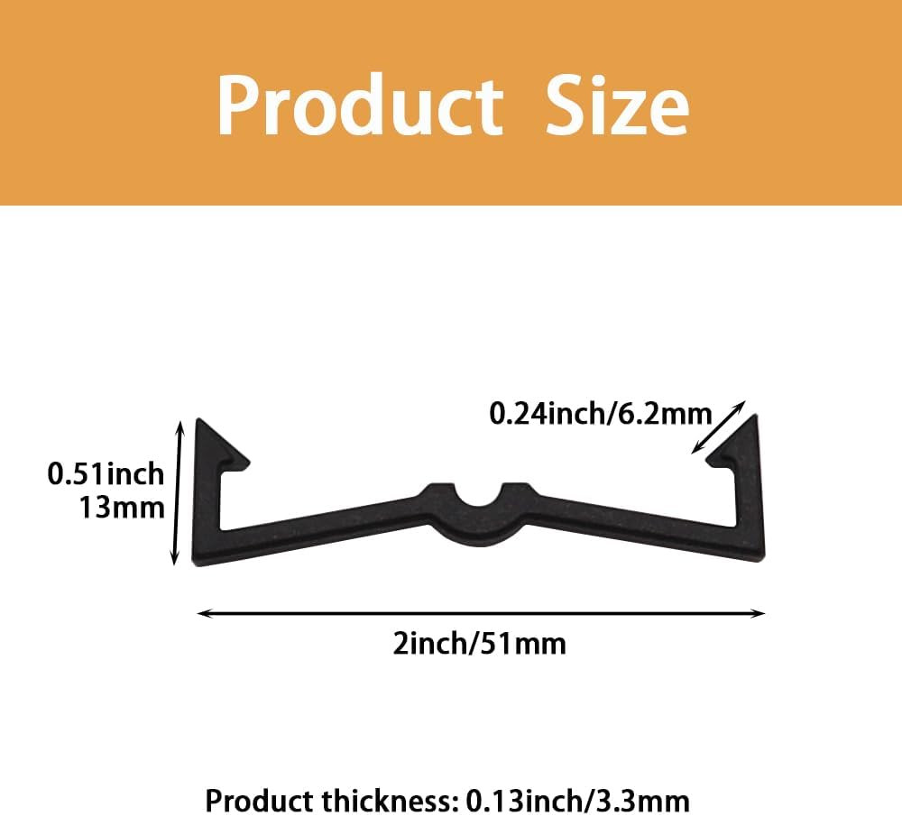 100PCS Pegboard Clips Pegboard Hook Locks Black Plastic Peg Board Locks Peg B...