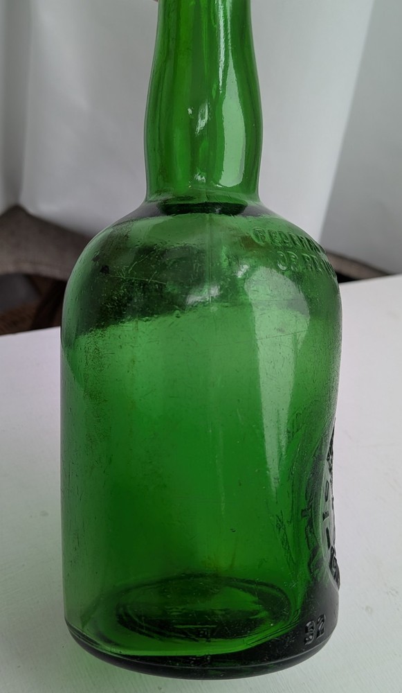 Vintage Mohawk Liqueurs green Bottle