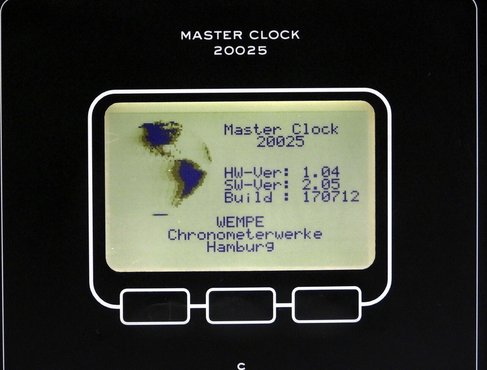 WEMPE CHRONOMETERWERKE MODEL 20025 PROFESSIONAL MARINE SHIP DIGITAL MASTER CLOCK