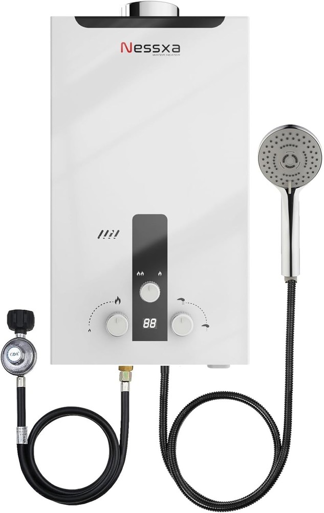 14L 3.66GPM RV Tankless Propane Gas Hot Water Heater with Display Instant Boiler