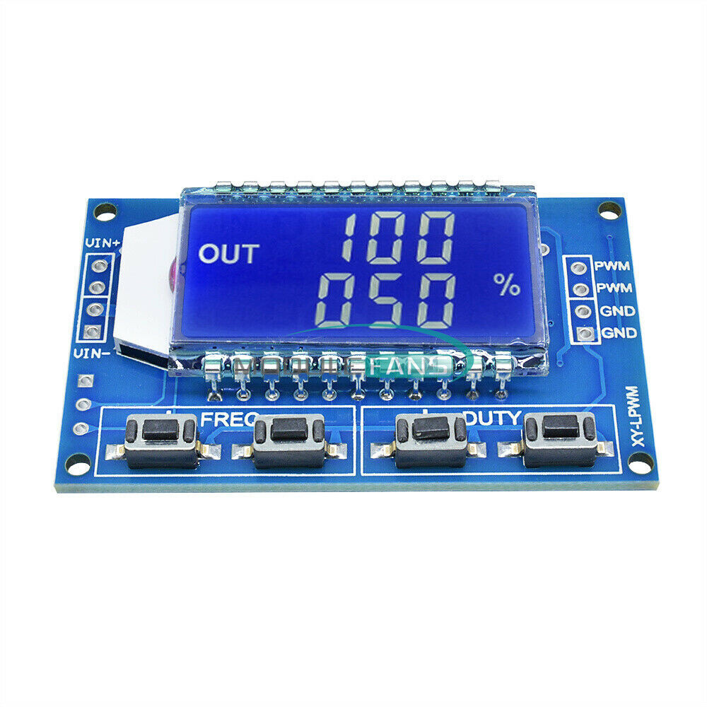 Signal Generator PWM Pulse Frequency Duty Cycle Adjustable Module LCD Display-.