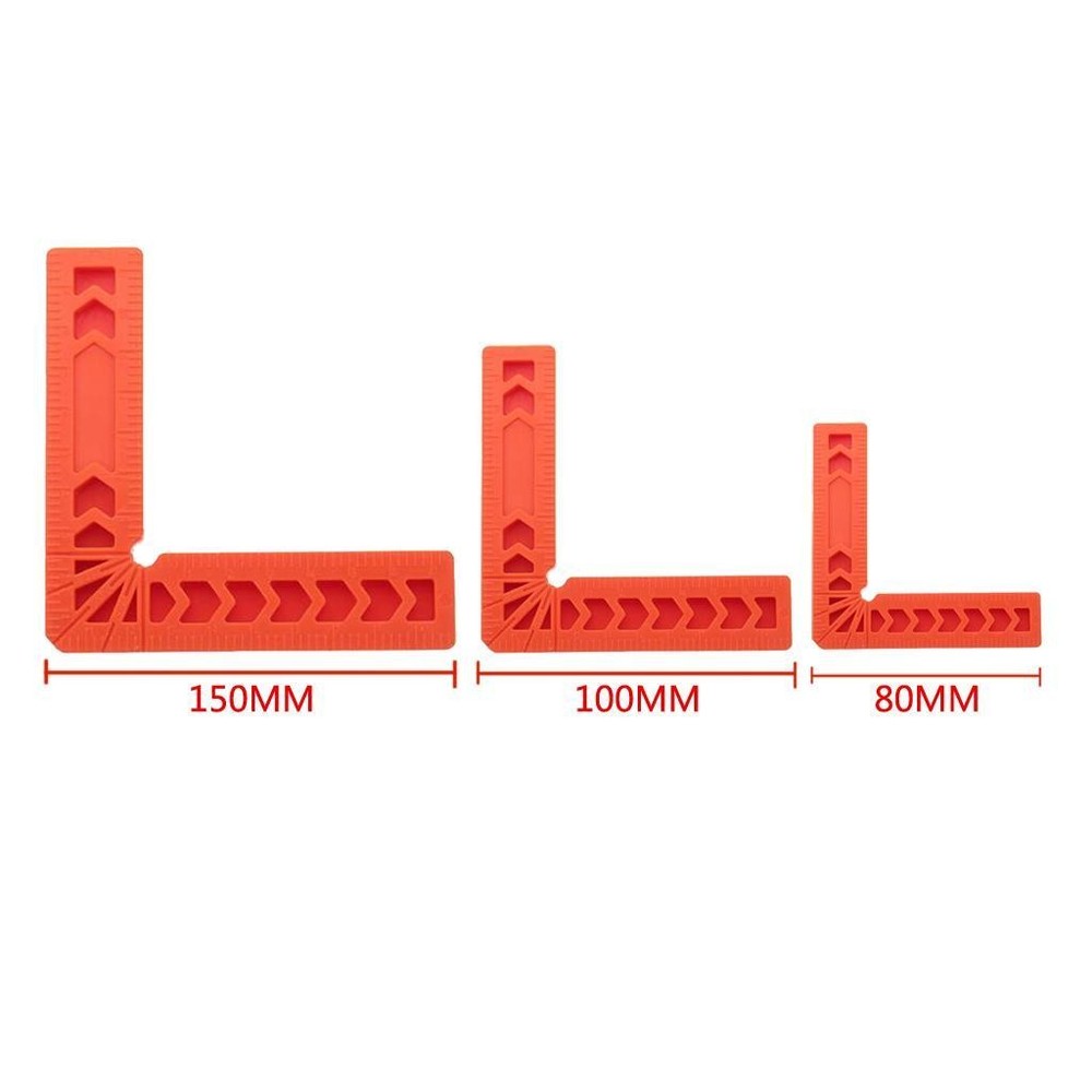 Pack of 8 Plastic 4\\\'\\\' & 3\\\'\\\' Angle Ruler 90 degree