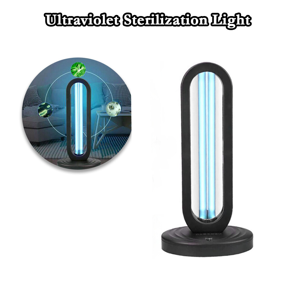 Ozone Disinfection w/Remote Controller Durable Lamp ABS Black UV