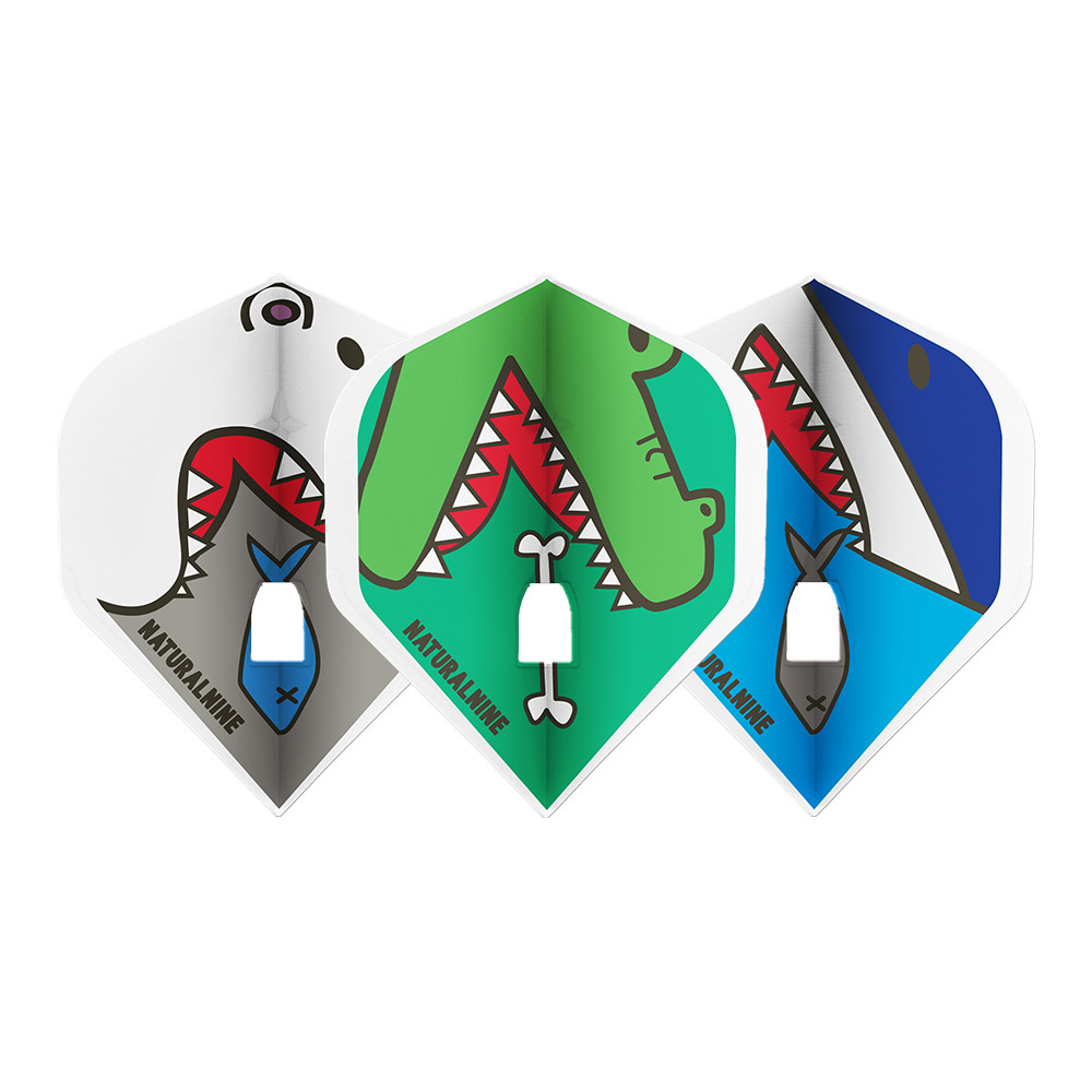 L-Style L1Pro N9 Caution Predators Flights - White