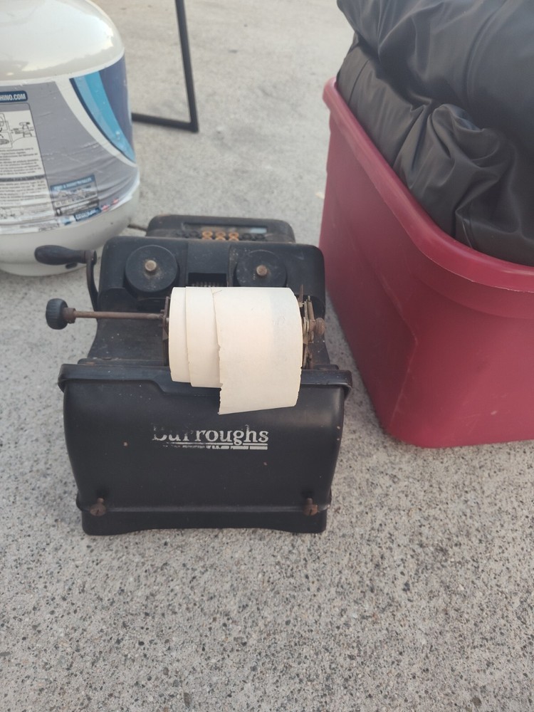 antique burroughs adding machine