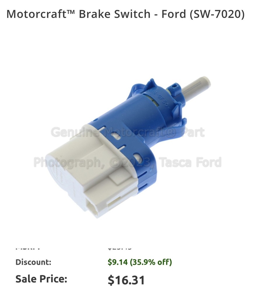 Motorcraft SW-7020 Brake Switch
