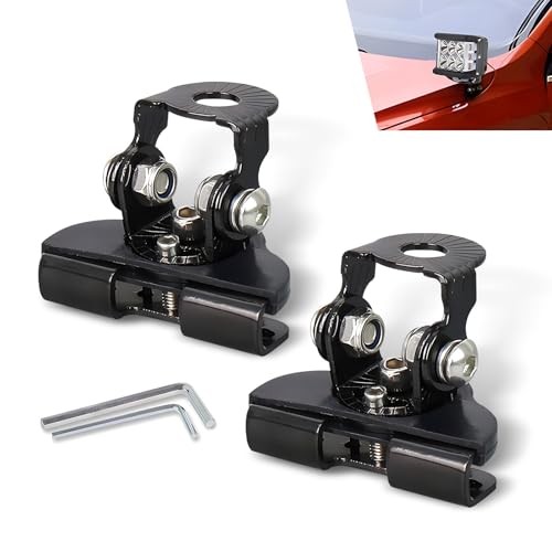 2 PCS LED Light Bar Mounting Bracket – Safety Cushioning Metal Structure