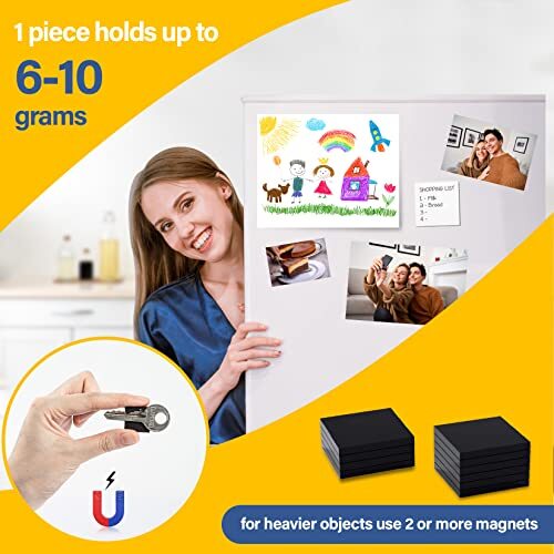 Magnet Strips with Adhesive Backing - Flat Thin Magnetic Tape for Crafts - Tools