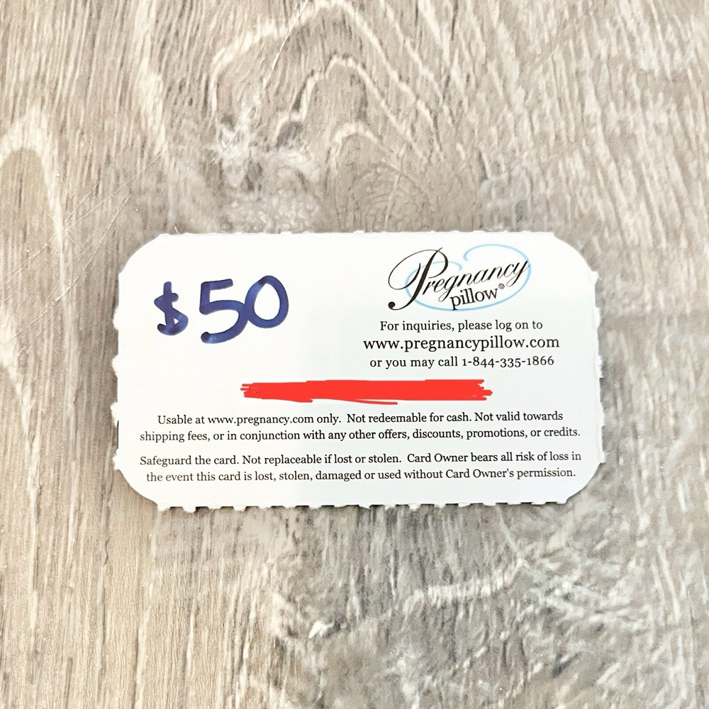 $50 Nursing Pillow Gift Card