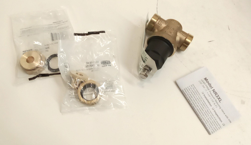 Zurn 34-NR3XLDUPEX 3/4" Pressure Reducing Valve Double Union FNPT x PEX 400 psi