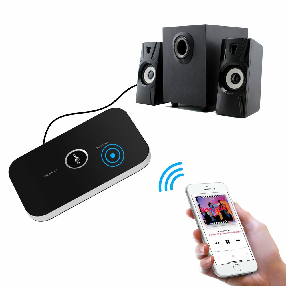 Bluetooth transmitter and receiver wireless adapter for home stereo/speaker
