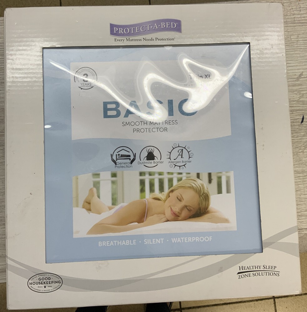 🗑️ PROTECT-A-BED BASIC Waterproof Mattress Protector  TWIN XL🆕NO BOX‼️