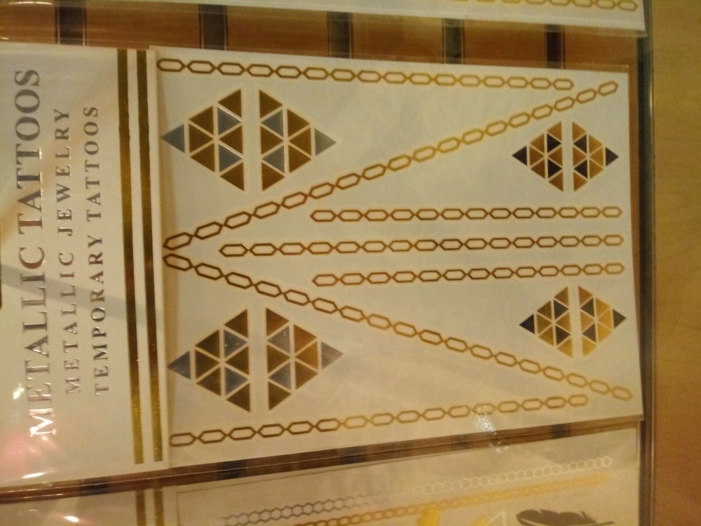Metallic temporary Tattoos *32 Sheets*