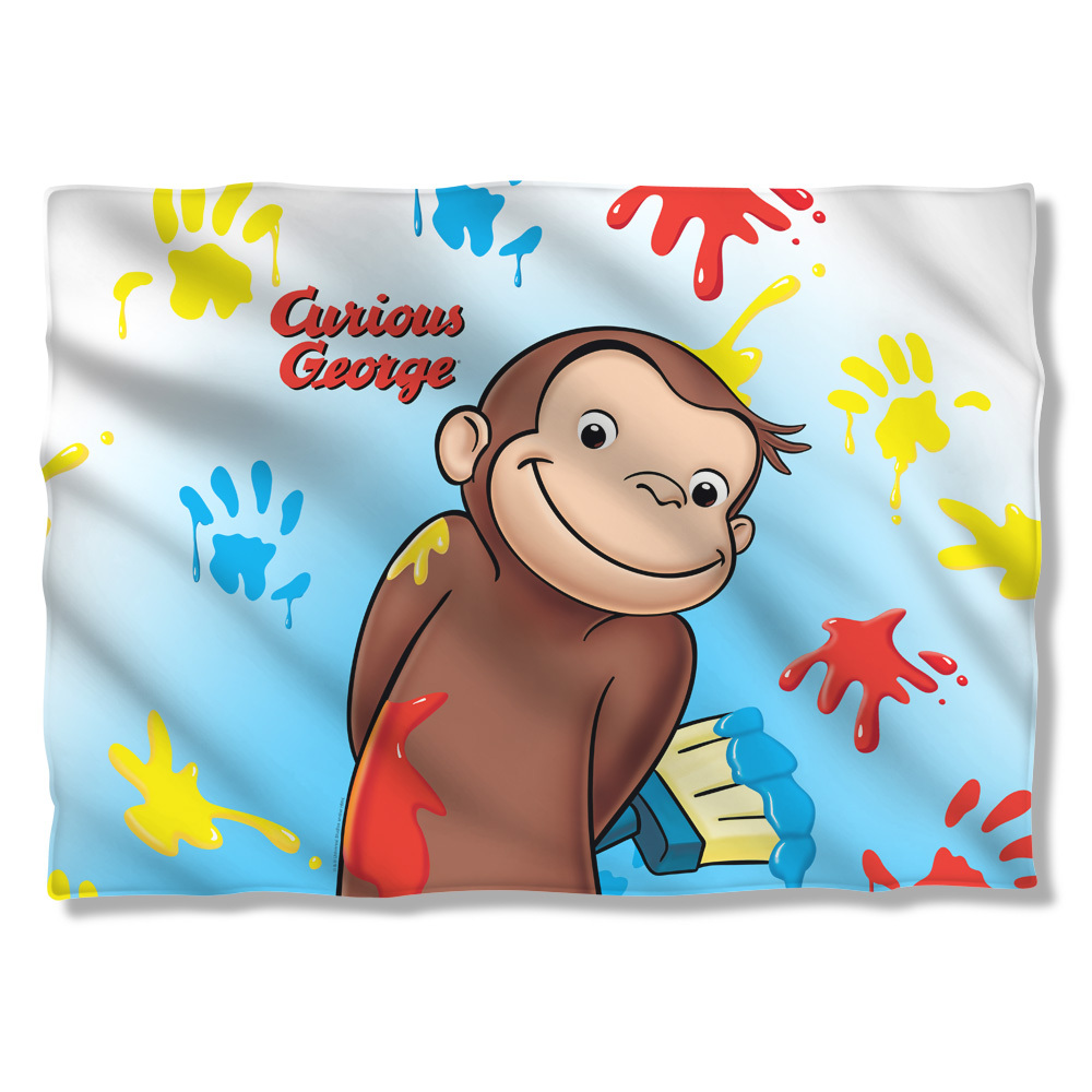 Curious George - Paint - Pillow Case