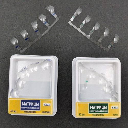 60pc Dental Clear Matrix Transparent Sectional TOR VM Matrices Polyester Matrice