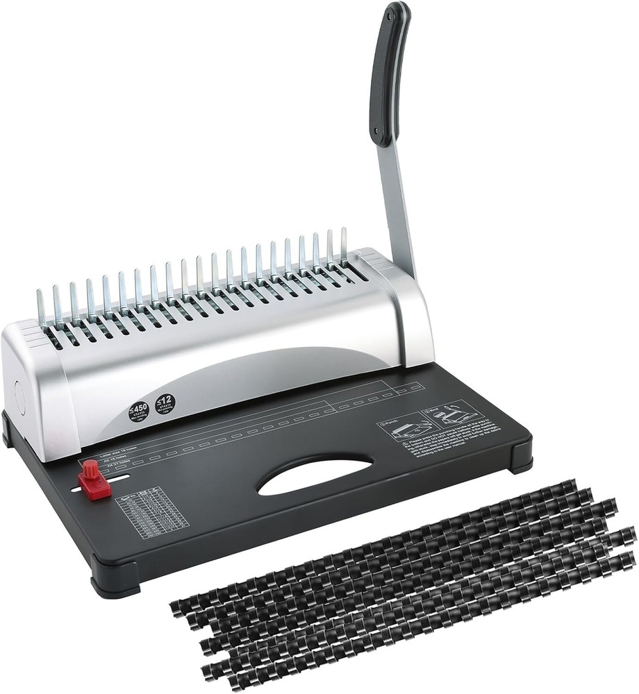 Compact, High-Efficiency Binding Machine with 100 Combs for Professional Results