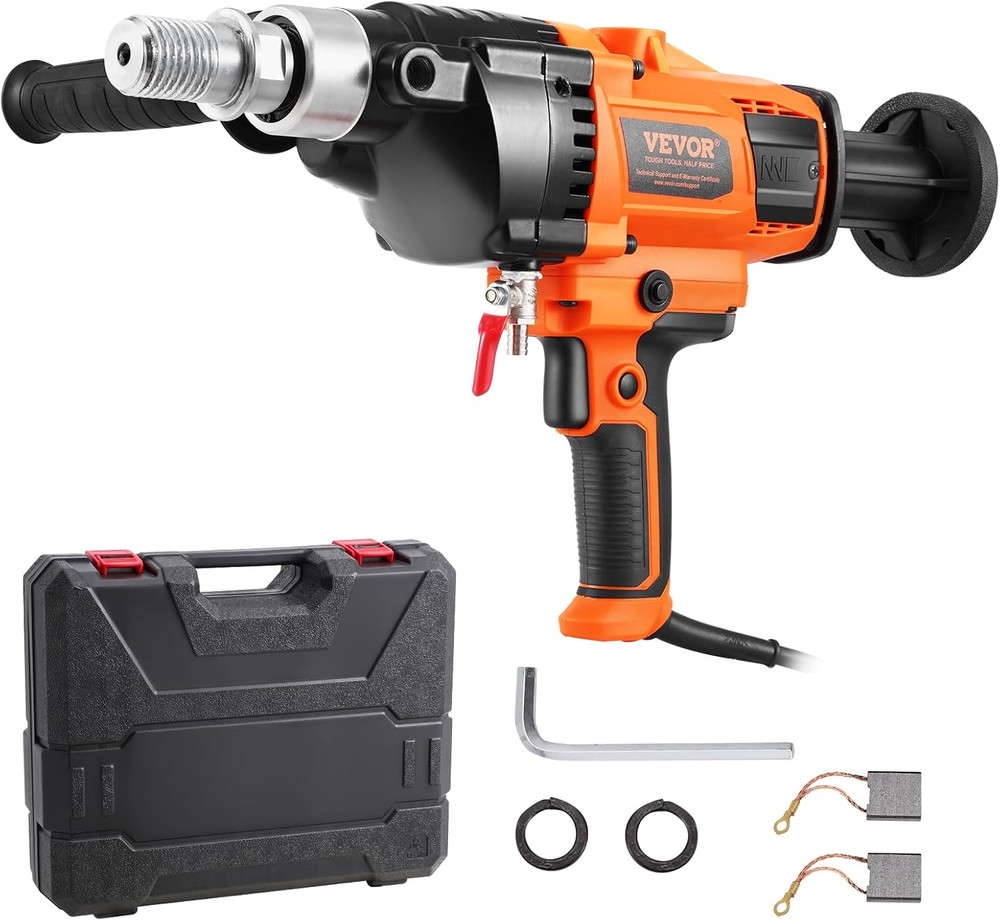 Diamond Core Drilling Machine, 0.8-6.3In Drilling Diameter Handheld Core Drill R