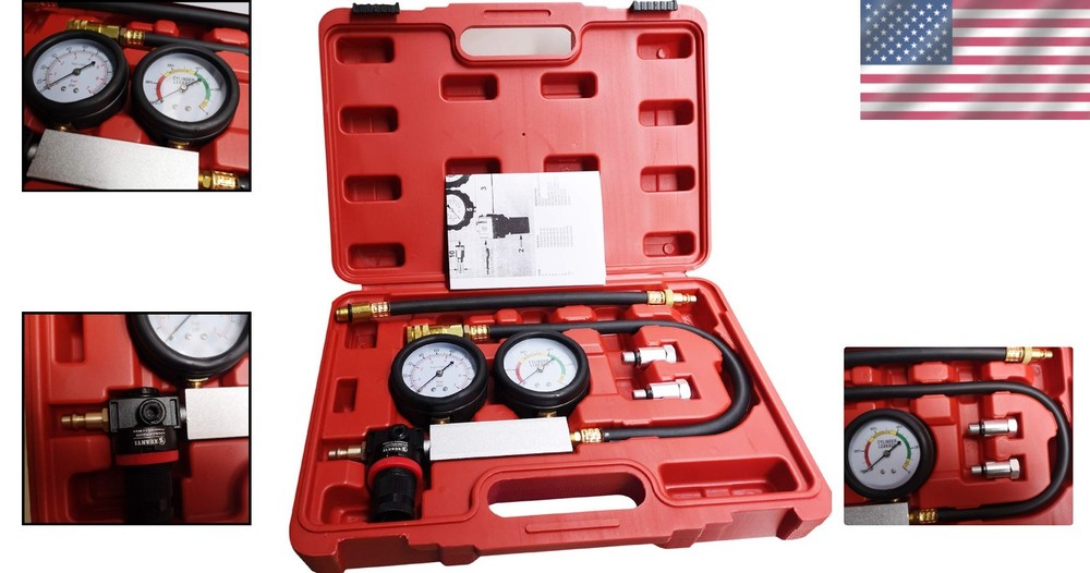 Engine Cylinder Leak Down Tester Kit